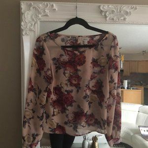 Dynamite Romantic Floral Blouse (M)